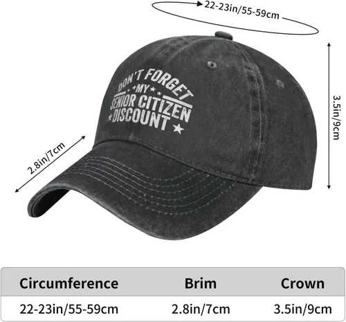 Miniatura 7 de Don't Forget My Hat Washed Cotton Adjustable Baseball Hat