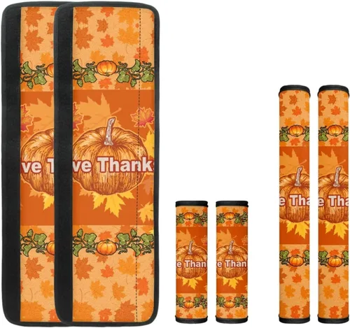 Miniatura 15 de 6 fundas para manija de puerta de refrigerador de Acción de Gracias, cubierta de manija de nevera de otoño, hoja de arce, protector de manija