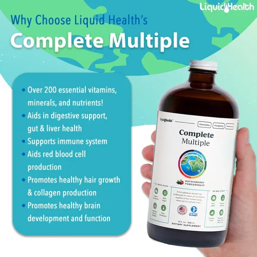 Miniatura 3 de LIQUIDHEALTH Multivitamínico Completo Líquido para Adultos - Vitaminas Esenciales, Minerales y Nutrientes, Apoyo Inmunológico, Salud Intestinal