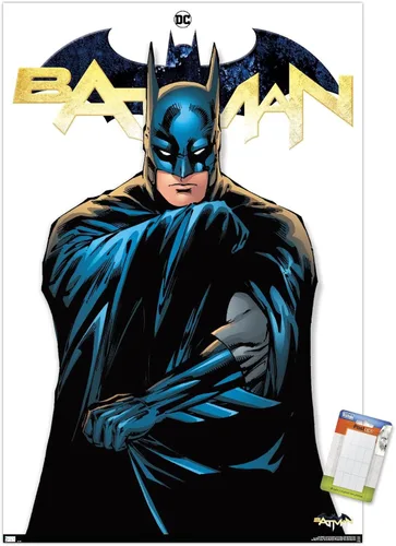 Miniatura 10 de Trends International DC Comics Batman Feature Series - Póster de pared, 22.4 pulgadas de largo x 14.7 W, versión enmarcada de madera de granero