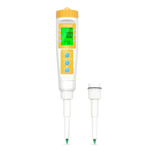 Miniatura 7 de Medidor de pH digital para alimentos YINMIK Medidor de pH para fermentación de alimentos con kit de solución de calibración Tiras de prueba de pH