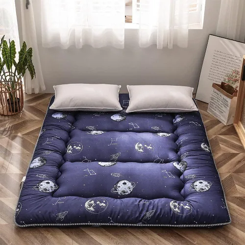 Miniatura 11 de MAXYOYO - Colchón de piso japonés, colchón tipo futón, colchón de tatami grueso, plegable, enrollable, colchón para niños y niñas, para dormitorio
