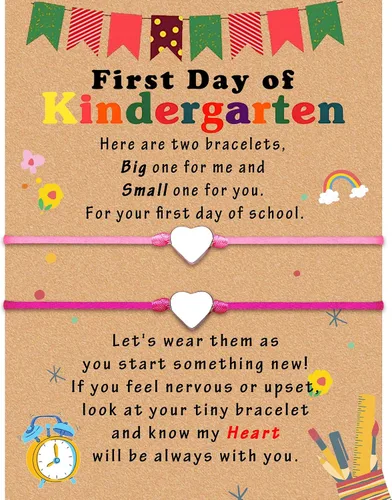 Frist day of school bracelet,back to school bracelet mommy and me,back to school bracelet gift for daughterson as the first day of kindergarten