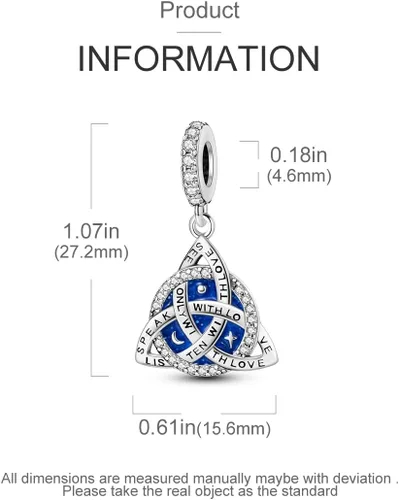 Miniatura 146 de Hapour Dijes de plata de ley 925 para pulseras, collar, joyería europea, colgante de cuentas para mujeres y madres