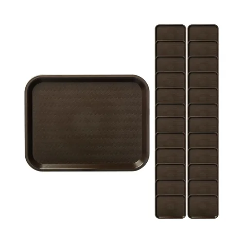 Miniatura 14 de Carlisle FoodService Products CT101414 Bandeja estándar para cafetería/comida rápida, 10 x 14 pulgadas, azul (paquete de 24)