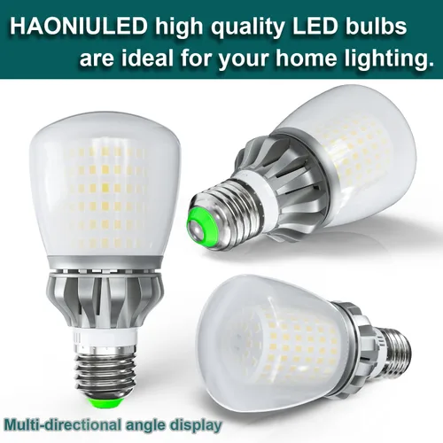 Miniatura 4 de Bombillas LED A19, 3670 lúmenes, foco E26, foco LED equivalente a 250 W, foco LED de 6000 K, luz blanca de día fresca no regulable, vida útil de 22