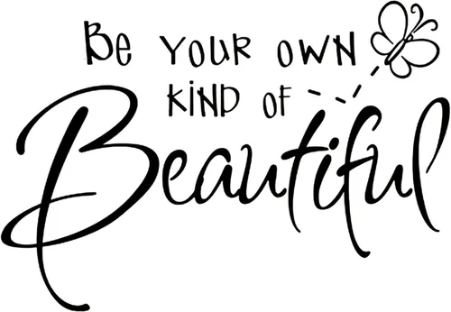 Miniatura 8 de Calcomanías de pared de vinilo inspiradoras, con frase "Be Your Own Kind of Beautiful Quote", decoración del hogar, calcomanías de pared para sala