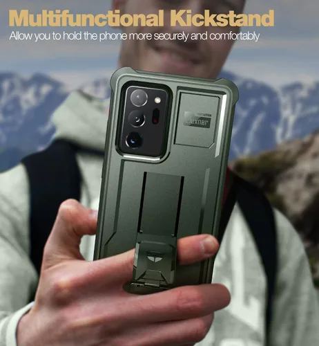 Miniatura 5 de Dexnor Funda para Samsung Galaxy Note 20 Ultra 5G, [Protector de pantalla y soporte integrados] Protección de grado militar resistente a prueba