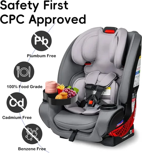 Miniatura 2 de Bandeja de asiento de automóvil para niños, bandeja de viaje con portavasos para bebé, asiento de automóvil para niños, organizador de aperitivos
