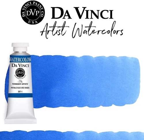 Miniatura 14 de DA VINCI PAINTS Pintura Acuarela Profesional para Artistas, Alizarin Crimson (Quinacridone), 37ml Índigo