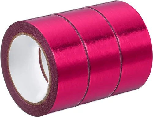 Miniatura 11 de PATIKIL Cinta Washi metálica de 0.591 in x 16.4 ft, 3 rollos de adhesivo autoadhesivo para decoración de manualidades, color azul oscuro