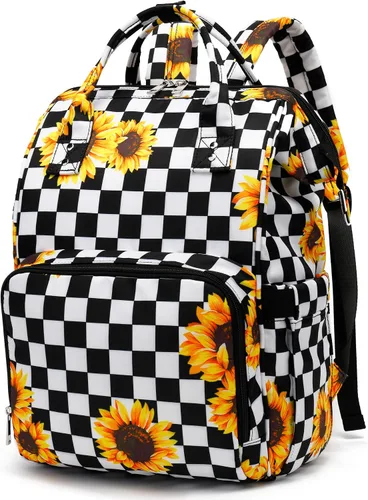 Miniatura 8 de Mochila de mariposa para laptop para mujeres y hombres, mochila escolar universitaria de 15.6 pulgadas para trabajo, escuela, viajes, negocios