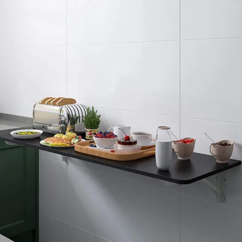 Mesa plegable invisible para montar en la pared, mesa de comedor flotante de cocina, escritorio para ordenador portátil, escritorio para niños, 27