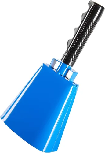 Miniatura 7 de Blue Panda Cencerros para eventos deportivos, cencerro azul de 9.5 pulgadas con asa, paquete de 2 – Hacedores de ruido deportivo para fútbol y fútbol