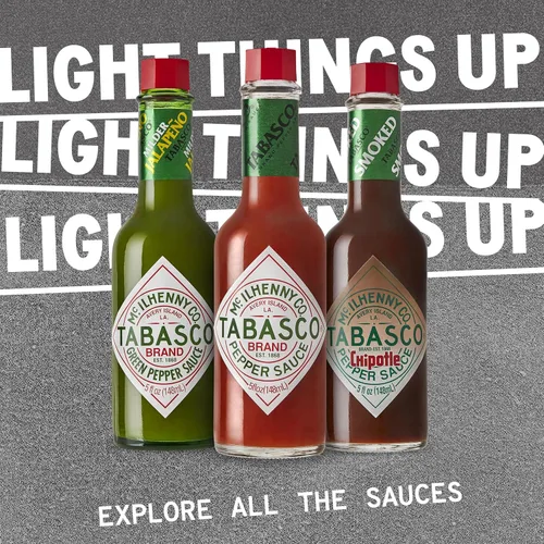 Miniatura 8 de TABASCO Brand Scorpion Sauce - Salsa picante intensa y ardiente, botella de vidrio, atrevida y picante, pimienta escorpión, mezcla de guayaba