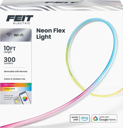 Miniatura 11 de Feit Electric Luces LED Inteligentes Hexagonales de Azulejos, 7" Cada Una, Conectables, Persecución de Color RGBW, WiFi de 2.4GHZ Habilitado