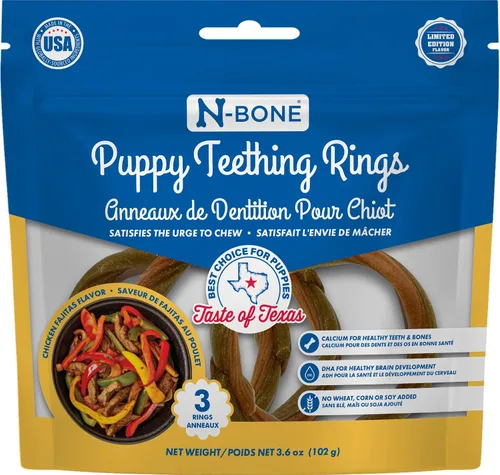 Miniatura 13 de N-Bone Anillos de dentición para cachorros, sabor a pollo sin granos, 6