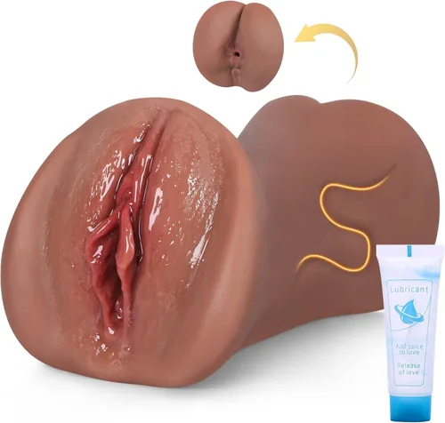 Juguetes sexuales de bolsillo para hombres, 7.5 pulgadas de profundidad, muñecas sexuales realistas para hombres con vagina carnosa ultra suave,