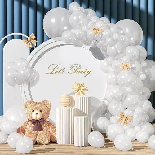 Miniatura 16 de Kit de arco de globos rojo brillante de 135 piezas de diferentes tamaños de 18, 12, 10 y 5 pulgadas, decoraciones de fiesta de color rojo para baby