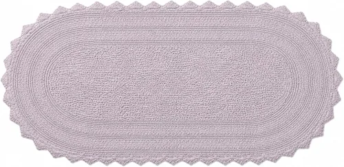 Miniatura 14 de Royal Blaze Tapete de baño de algodón rojo, reversible, pequeño ovalado de 18 x 26 pulgadas, lavable y decorativo