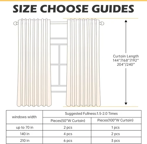 Miniatura 6 de HOMERILLA Cortinas de lino extralargas para puerta corrediza de cristal, cortinas largas de lille para sala de estar, cortinas largas con pestaña
