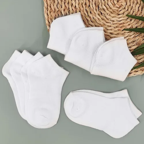 Miniatura 4 de Duufin 12 pares de calcetines deportivos para niños pequeños, calcetines atléticos de corte bajo, calcetines de media amortiguación para niños