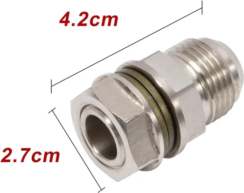 Miniatura 2 de Adaptador de tapón de drenaje de bandeja de aceite Turbo 10AN Sustituye a 315-04301-010/31504301010 Atornillado, taladro y apriete Hierro