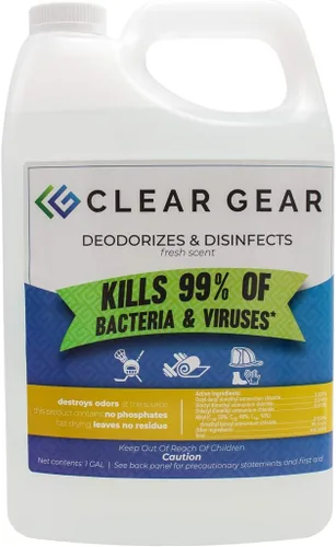 Miniatura 7 de Clear Gear Limpiador de esterillas desinfectantes para gimnasio y desodorante para equipos deportivos y centros de fitness, certificado por la EPA