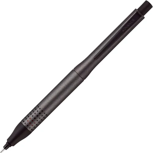 Uni Kurutoga Advance Modelo Actualizado - Lápiz mecánico de 0.5mm, cuerpo metálico pistola (M510301P.43), negro