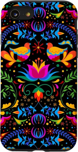 Miniatura 18 de Funda para iPhone 17 de Mexican Heritage Otomi Pride Love Peace Doves