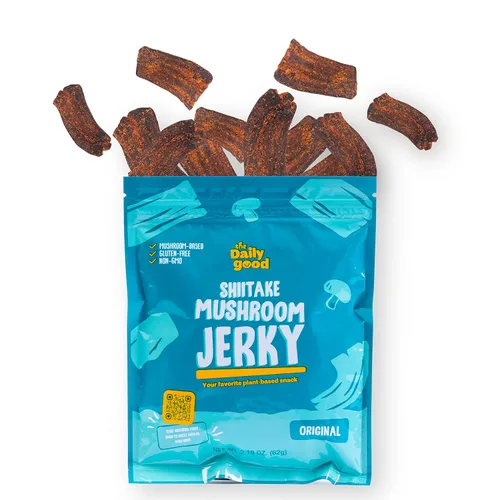 Miniatura 18 de The Daily Good Shiitake Crisps - Paquete de 3 chips de hongos, sin gluten, sin OGM, sabores original, wasabi y chile mexicano, alimentos