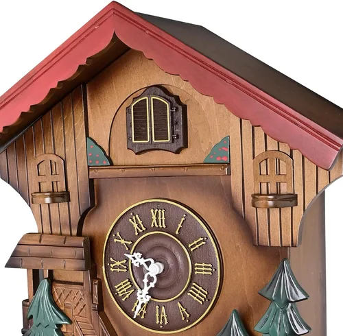 Miniatura 9 de Reloj de pared con péndulo de cuco Kendal, cuarzo, bosque negro, casa, decoración del hogar MX239