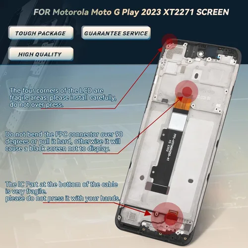Miniatura 5 de Reemplazo de pantalla para Motorola Moto G Play 2023 para Moto G Play 2023 XT2271 XT2271-5 Pantalla LCD táctil digitalizador Asamblea