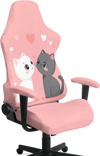Miniatura 24 de Fundas para silla de videojuegos de 250 aniversario, 4 piezas, cómodas, ergonómicas, para oficina, fundas giratorias de poliéster, decoración
