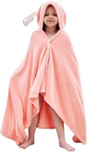 Miniatura 12 de Vauwmsr Toalla de baño de playa con capucha para niños, manta suave con capucha, bata de baño, poncho de natación, toalla de ducha para niños y Azul