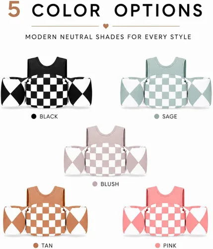 Miniatura 8 de KIDSco Swim Vest for Kids 30-50 lbs. A Puddle Jumper Swimming Float Aid with Shoulder Straps and Arm Water Wings. for Boys and Girls Aged 2-6