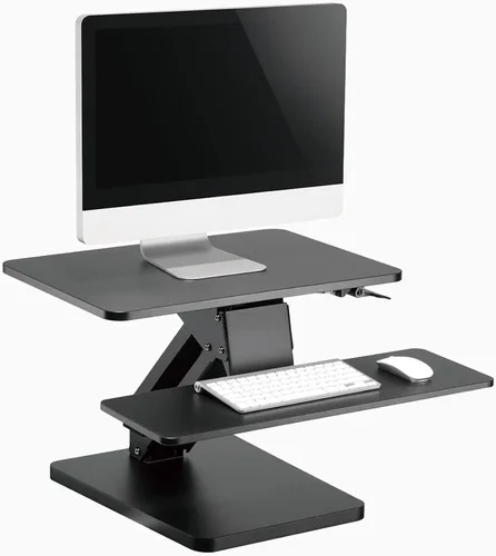 Miniatura 8 de Desky Elevador de escritorio ajustable Zero - Estación de trabajo de pie ajustable de 6.3 a 17.3 pulgadas - Elevador ergonómico de escritorio - Negro