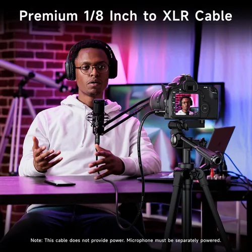 Miniatura 3 de CABLE MATTERS (1/8 pulgadas) Cable desequilibrado de 3.5 mm a XLR (cable XLR a 3.5 mm) macho a hembra