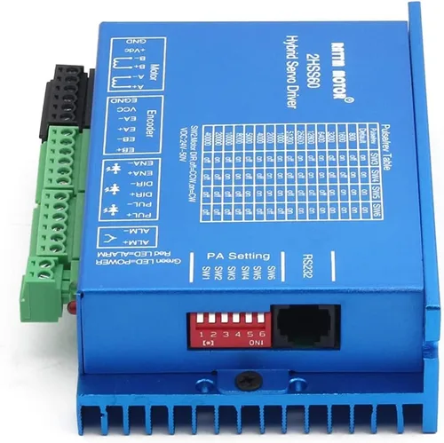 Miniatura 3 de RATTMMOTOR Nema24 3N.m Motor paso a paso de bucle cerrado 3.465 in 5A, controlador de motor híbrido 2HSS60 24-50V DC, 2.362x2.362x3.465 in 3NM servo