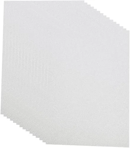 Miniatura 6 de Cartulina con purpurina, 250 GSM, 15 hojas, papel con purpurina para manualidades, decoración de cumpleaños y bodas, caja de regalo y otros Azul