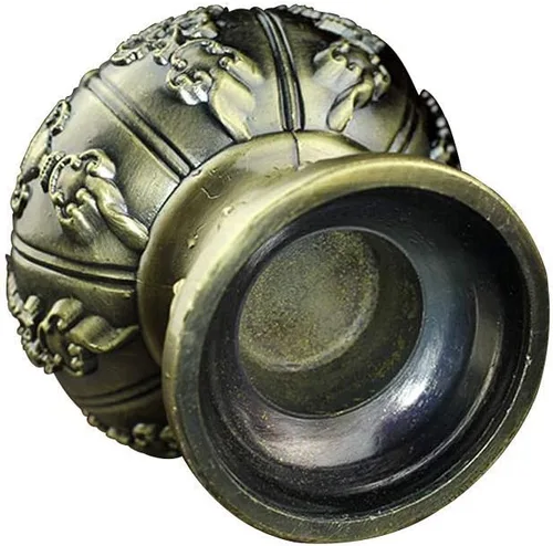 Miniatura 6 de Portavelas votivas de flor de loto, portavelas budistas budistas, taza de oferta de agua budista tibetana, soporte para lámpara de aceite tibetano