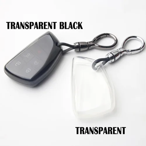 Miniatura 6 de Funda para llavero GMC Chevy con llavero antipérdida, funda de protección de TPU suave transparente compatible con Silverado Sierra Equinox Blazer