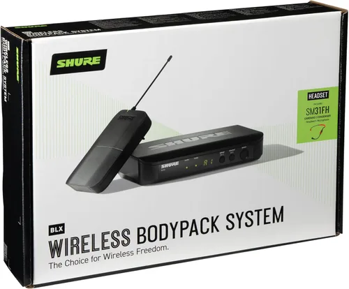 Miniatura 2 de Shure - Sistema de micrófono inalámbrico BLX14/CVL con micrófono Lavalier CVL