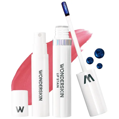 Miniatura 14 de Wonderskin Wonder Blading Mancha de Labios Todo el Día Mascarilla Despegable y Kit Revelador - Tinte de Labios Nude Duradero e Impermeable, Kit