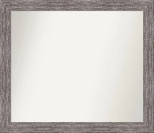 Miniatura 272 de Amanti Art Espejo de baño gris para sobre el fregadero, 31 x 48 pulgadas, espejo de tocador rectangular estrecho de color gris, marco de madera