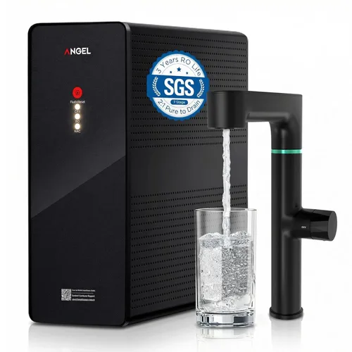 ANGEL Filtro de agua de ósmosis inversa X1 Pro, sistema de filtración de agua debajo del fregadero de 7 etapas, 3 años de vida de ósmosis inversa,