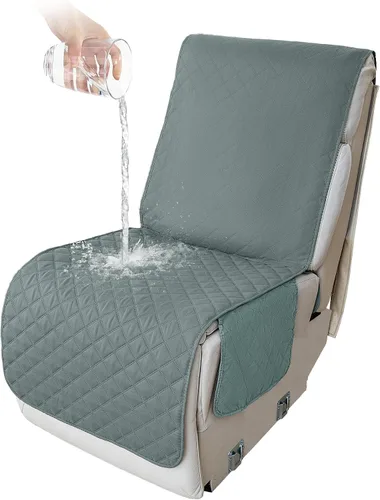 Miniatura 118 de HDCAXKJ Fundas de sofá seccional reclinable 100% impermeable, forma de L, funda de sofá reclinable lavable acolchada suave para mascotas, perro