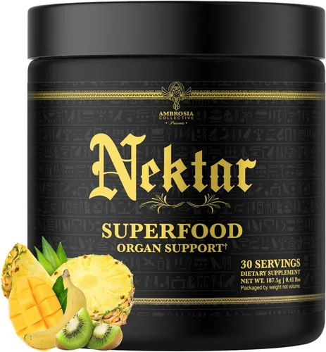 Miniatura 11 de Ambrosia Nektar - Superalimento en polvo Suplemento diario de apoyo de órganos Alternativa a polvos verdes 13 superalimentos para energía