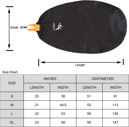 Miniatura 2 de Cubierta de cabina de kayak, cubierta impermeable universal para transporte, almacenamiento al aire libre, mantiene el asiento limpio del agujero