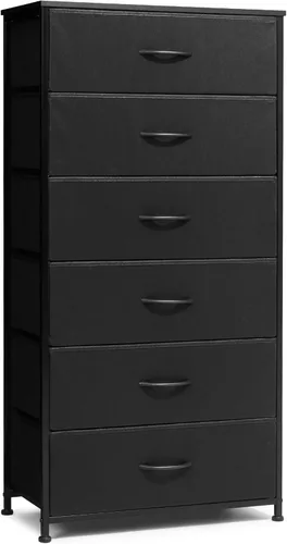 Miniatura 14 de Crestlive Products Cajonera alta para armario, torre de almacenamiento vertical - Estructura de acero resistente, parte superior de madera, cajones